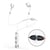 Casque Sport Sans Fil Bluetooth HD Stéréo Basses Avec Micro Blanc Blanc YONIS