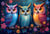 Puzzle 1000 pièces - Hiboux et Classiqueit Enchantée - Alipson Puzzle