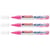 Lot de 3 marqueurs peinture acrylique pointe moyenne 2-3 mm - EDDING - Rose fluorescent