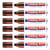Lot de 6 Marqueurs permanent 4-12 mm - EDDING - Marron - Rechargeable