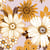 Lot de 4 serviettes en papier découpage collage 33 cm FLEUR RETRO F 205