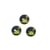 Lot de 3 boutons 2 trous enfant dinosaure