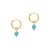 Boucles d'oreilles créoles Serena en pierres Apatite - Sloya