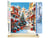 Peinture par Numéro Figured'Art - Village Méditerranéen de Noël - Kit de Loisir Créatif DIY Numéro d'Art Complet - 40x50cm toile roulée + châssis en bois à monter