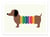 Affiche 50 x 70 cm -  Rainbow dog - Andy Westface