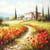Lot de 4 serviettes en papier découpage collage 33 cm NATURE MAS COQUELICOTS N 232