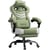 Chaise gaming ergonomique LUCKRACER - Tissu - Vert - 50 x 50 x 100 cm