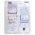 Sachet de 10 pochettes perforées pour cartes de visite 10 emplacements - polypropylène lisse 11/100e - A4 - Cristal - x 10 - Exacompta