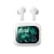 Avizar Écouteurs TWS LCD Bluetooth 5.4 Anti-bruit ANC Modèle Séoul Blanc