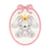 Ecusson thermocollant badge lapine 5,5cm x 4,5cm