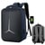 Sac À Dos Ordinateur Imperméable 15 Pouces Avec Port USB Pour Affaires Et Sport Bleu Marine YONIS