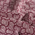 Tissu  Voile de Coton Batik Saria sur fond Prune