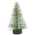 Sapin décoratif enneigé, 5cm, vert , Boîte PVC 8pces