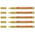 Lot de 5 marqueurs peinture - EDDING - Or - Pointe ronde 1-2 mm