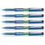 Lot de 5 Stylos Roller Encre Liquide Pilot Greenball 7 Pointe Moyenne Bleu