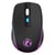 Souris Gaming Sans Fil Silencieuse RGB Rose 6 Boutons Bluetooth Type-C Noir YONIS