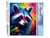 Peinture par Numéro Figured'Art - Raton laveur Coloré Abstrait - Kit de Loisir Créatif DIY Numéro d'Art Complet - 40x50cm sans châssis en bois