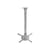 Nedis Support de Plafond 2kg pour Vidéoprojecteur 10kg Inclinable Rotatif en Acier Argent