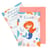 6 Invitations Sirène Corail - Recyclable