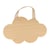 Silhouette nuage 25x15x0,8 cm - bois - Artemio
