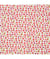 Tissu coton Eventail Zanteme de 150 cm de largeur Blanc/corail Multicolore vendu par 50 cm