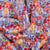 Tissu Popeline de coton Sweet Flower Carmen sur fond Blanc