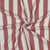 Tissu Viscose fil teint Suzanne grandes rayures Orange sur fond Blanc cassé