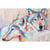 Tableau sur toile peinture de loups 30x45 cm