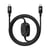 Max excell Câble USB-C vers USB-C 60W et Apple Watch Nylon Tressé 1m Noir