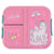 Boîte gouter Licorne Arc-en-ciel Rose 17 CM - 3 compartiments