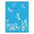 Pochoir plastique souple réutilisable 18,5 x 14,5 cm Fabrika Decoru FLEUR LIBELLULE 113