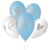 5 Ballons Argent C'est un garçon Ø33cm