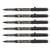 Lot de 6 Stylos roller V Ball VB7 encre liquide Pointe moyenne Noir
