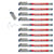 Lot de 10 stylos feutres non permanents EDDING 151F - Pointe fine 0,6 mm - Bleu