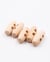 Lot De 5 Boutons En Bois Allongés