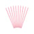10 Pailles Papier Baby Rose