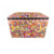 Boîte couture 21cmx28cmx19cm fleurs multicolores