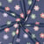 Tissu Softshell imprimé Petites fleurs sur fond Bleu ardoise