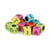 300 PERLES ALPHABET - PLASTIQUE - 6 MM