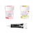 2 colorants alimentaires vert citron-rose poudré + Stylo glaçage noir