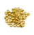 50 Perles à écraser rondelle acier inoxydable et chirurgical 316 doré plaqué or 24k Diamètre 2 mm