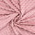 Tissu Doudou Ultra doux Coeurs uni coeurs sur fond Rose blush