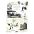 1 feuille de papier de riz 21 x 29,7 cm Itd Collection AMBIANCE RETRO 502