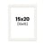Passe-partout - Blanc cassé - 15x20cm - Photo 10x15cm - Pour cadre - Encadrement