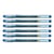 Lot de 6 stylos roller G1-07 encre gel pointe moyenne bleu