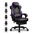 Fauteuil gaming ergonomique - GTPLAYER - noir/violet avec repose-pieds et lombaire