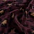 Tissu Velours tout doux Tess motif léopard sur fond Prune foncé