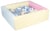 Piscine à balles carrée avec 300 balles – rose, bleu, jaune (pastel)/blanc, bleu clair, gris - Velinda