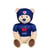 Peluche - Peluche Ours Fédération Française de Rugby (FFR) - Peluche Officielle Sous Licence - 24 cm assis
