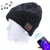 Bonnet Bluetooth Tricoté Chaud Avec Micro Pour Musique Et Appels En Hiver Noir YONIS